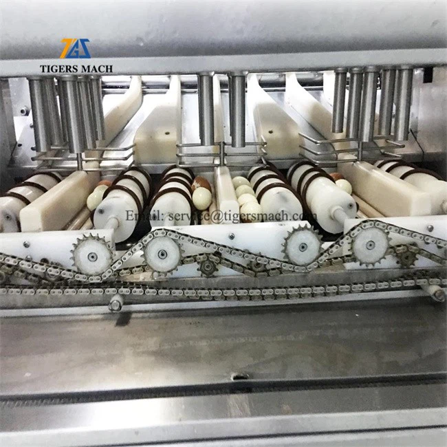 Industrial Hard boiled egg peeler line